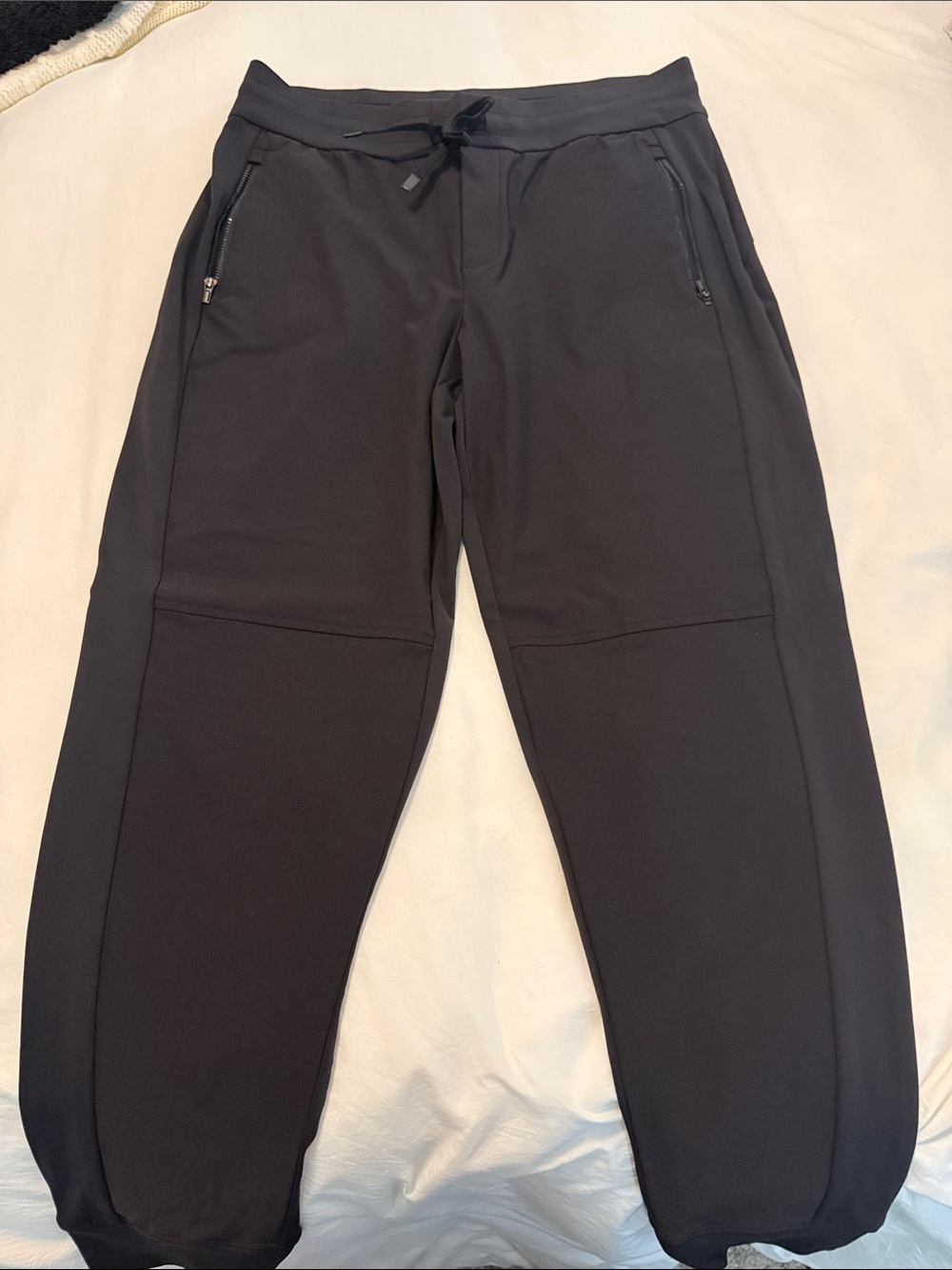 Athleta Men's Black Athletic Joggers with Zipper Pockets